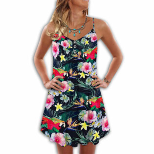 Parrot Loves Summer Tropical Style Amazing - Summer Dress - Owl Ohh - Owl Ohh