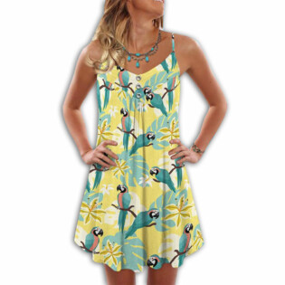 Parrot Love Summer Love Tropical Style - Summer Dress - Owl Ohh - Owl Ohh