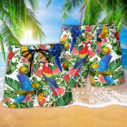 Parrot Make Red Grapefruit Flavor - Beach Short - Owl Ohh - Owl Ohh