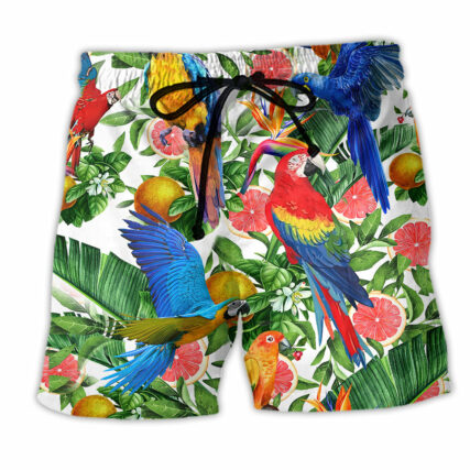 Parrot Make Red Grapefruit Flavor - Beach Short - Owl Ohh - Owl Ohh