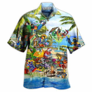 Parrot Party Tropical Summer - Hawaiian Shirt - Owl Ohh - Owl Ohh