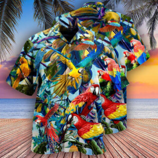Parrot Really Likes Papaya - Hawaiian Shirt - Owl Ohh - Owl Ohh