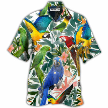 Parrot Tropical Leaf - Hawaiian shirt - Owl Ohh - Owl Ohh