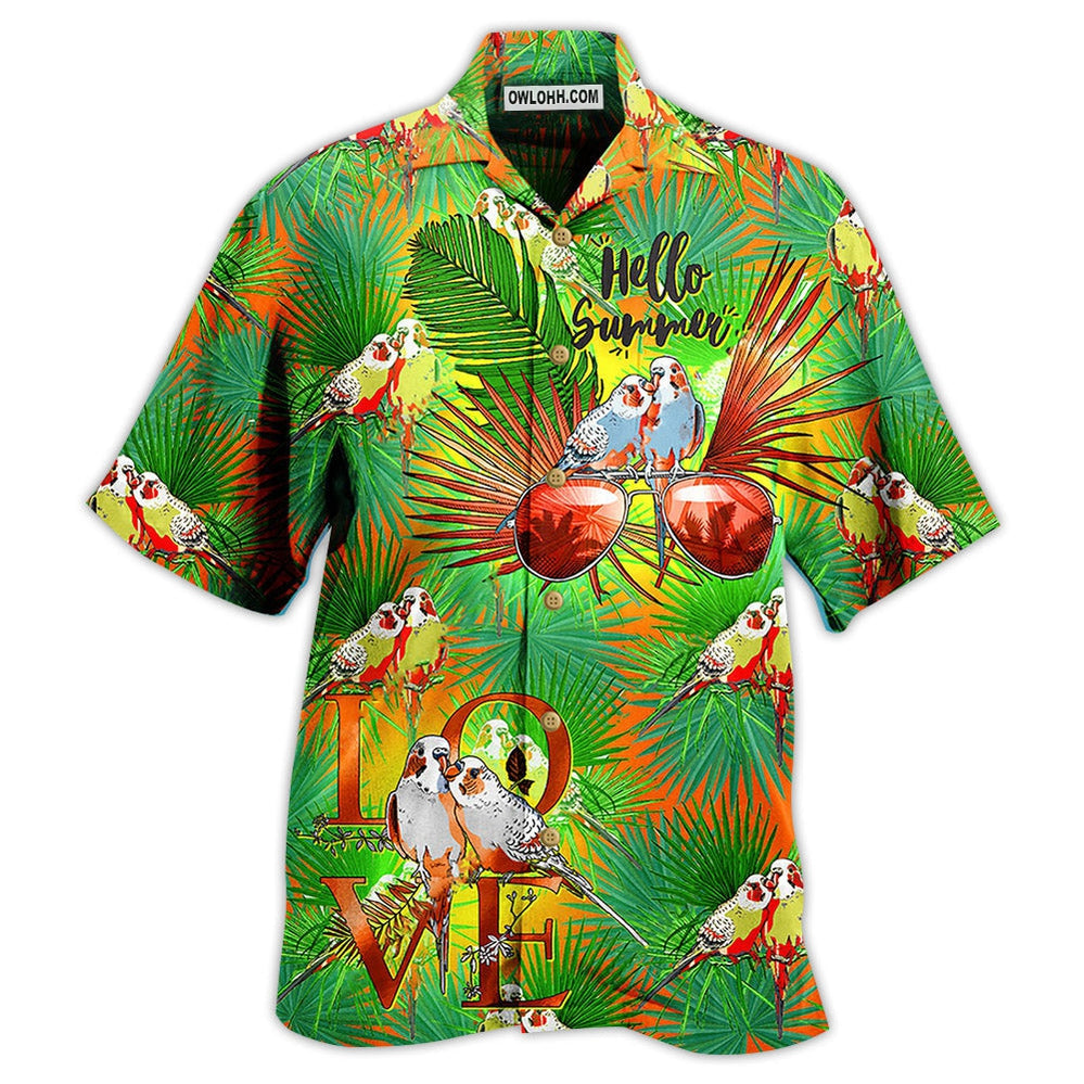 Parrot Hello Summer Style - Hawaiian Shirt - Owl Ohh - Owl Ohh