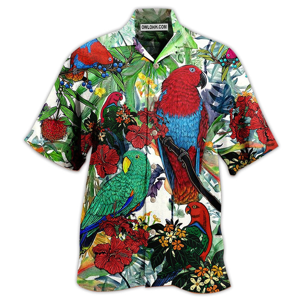 Parrot Red And Green Style - Hawaiian Shirt - Owl Ohh - Owl Ohh