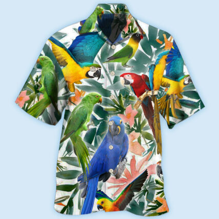 Parrot Tropical Leaf - Hawaiian shirt - Owl Ohh - Owl Ohh