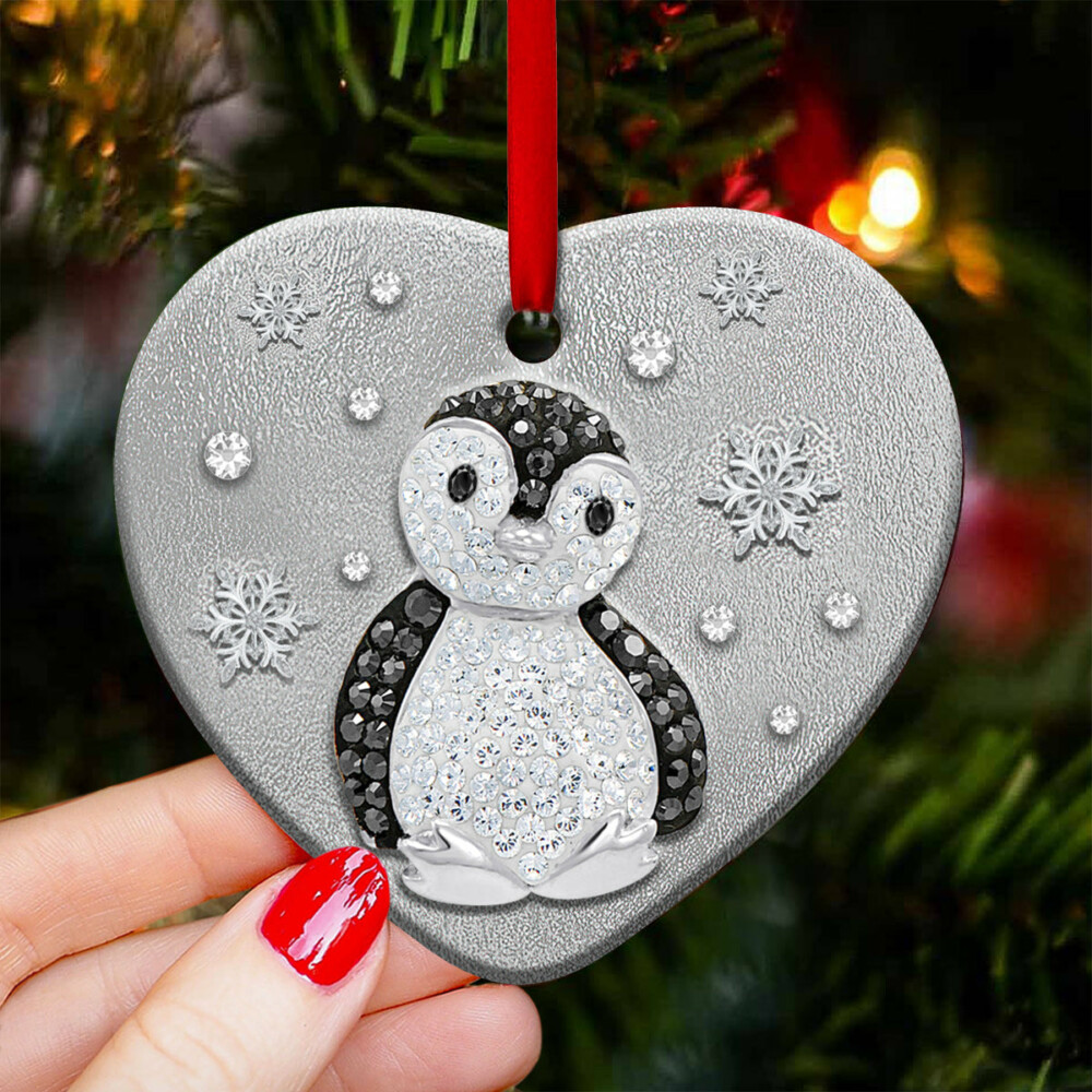 Penguin Advice From A Penguin - Heart Ornament - Owl Ohh - Owl Ohh