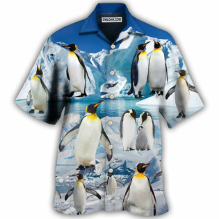Penguin Cute Style In Snow - Hawaiian Shirt - Owl Ohh for men and women, kids - Owl Ohh