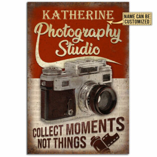 Photography Studio Collect Moments Not Things Personalized - Vertical Poster - Owl Ohh - Owl Ohh
