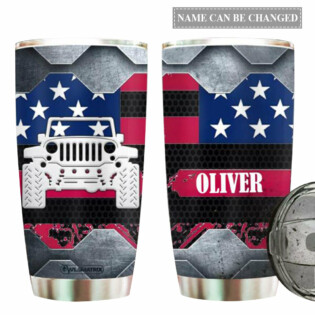 Jeep America Cool Personalized - Tumbler - Owl Ohh - Owl Ohh