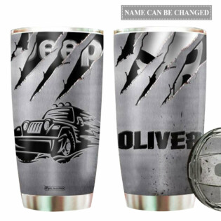 Jeep Metal Style Personalized - Tumbler - Owl Ohh - Owl Ohh