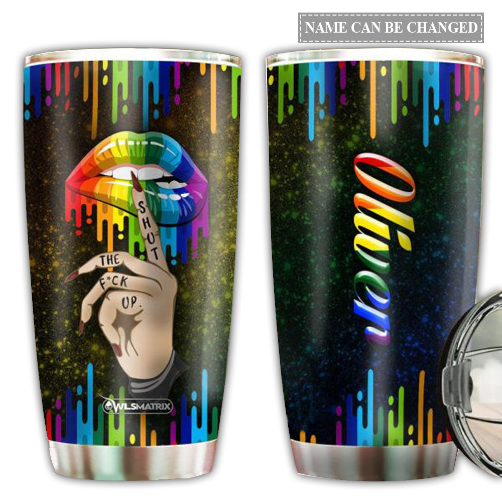 LGBT Love And Lip Personalized - Tumbler - Owl Ohh - Owl Ohh