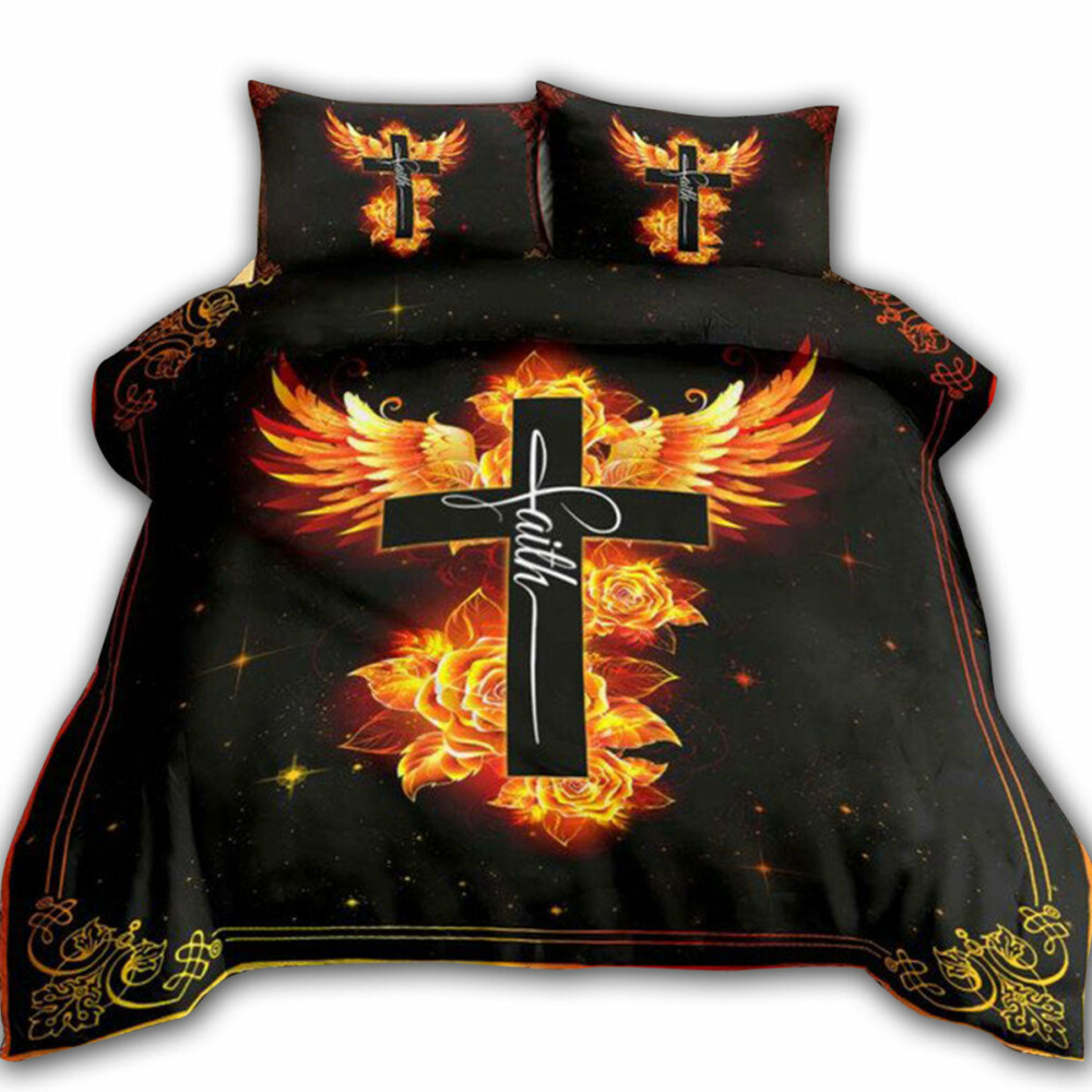 Jesus Phoenix Rose Faith - Bedding Cover - Owl Ohh - Owl Ohh