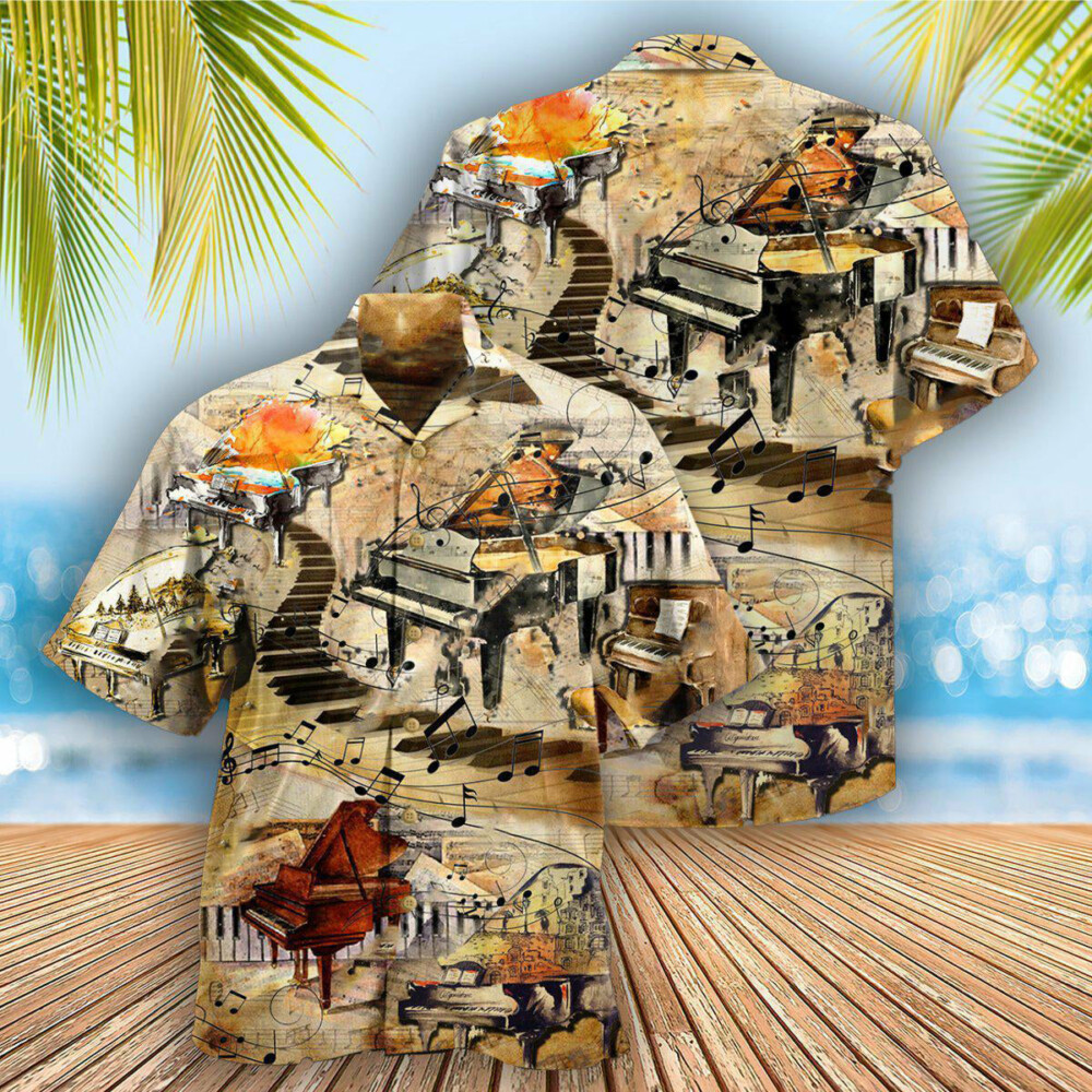 Piano Music Piano These Fingers Of Mine They Got Brains - Hawaiian Shirt - Owl Ohh - Owl Ohh