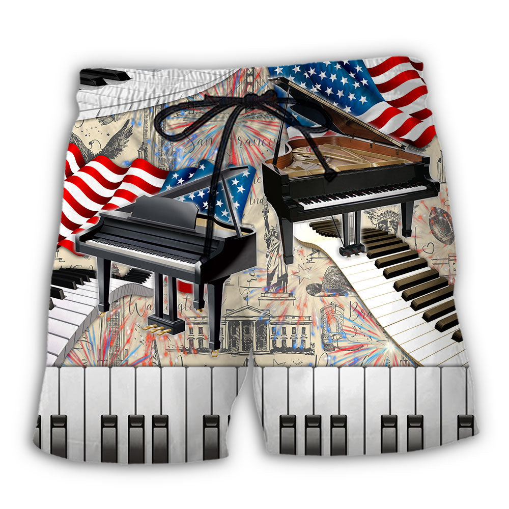 Piano Music Independence Day - Beach Short - Owl Ohh - Owl Ohh