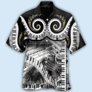 Piano Music Lover Made Happy - Hawaiian Shirt - Owl Ohh - Owl Ohh
