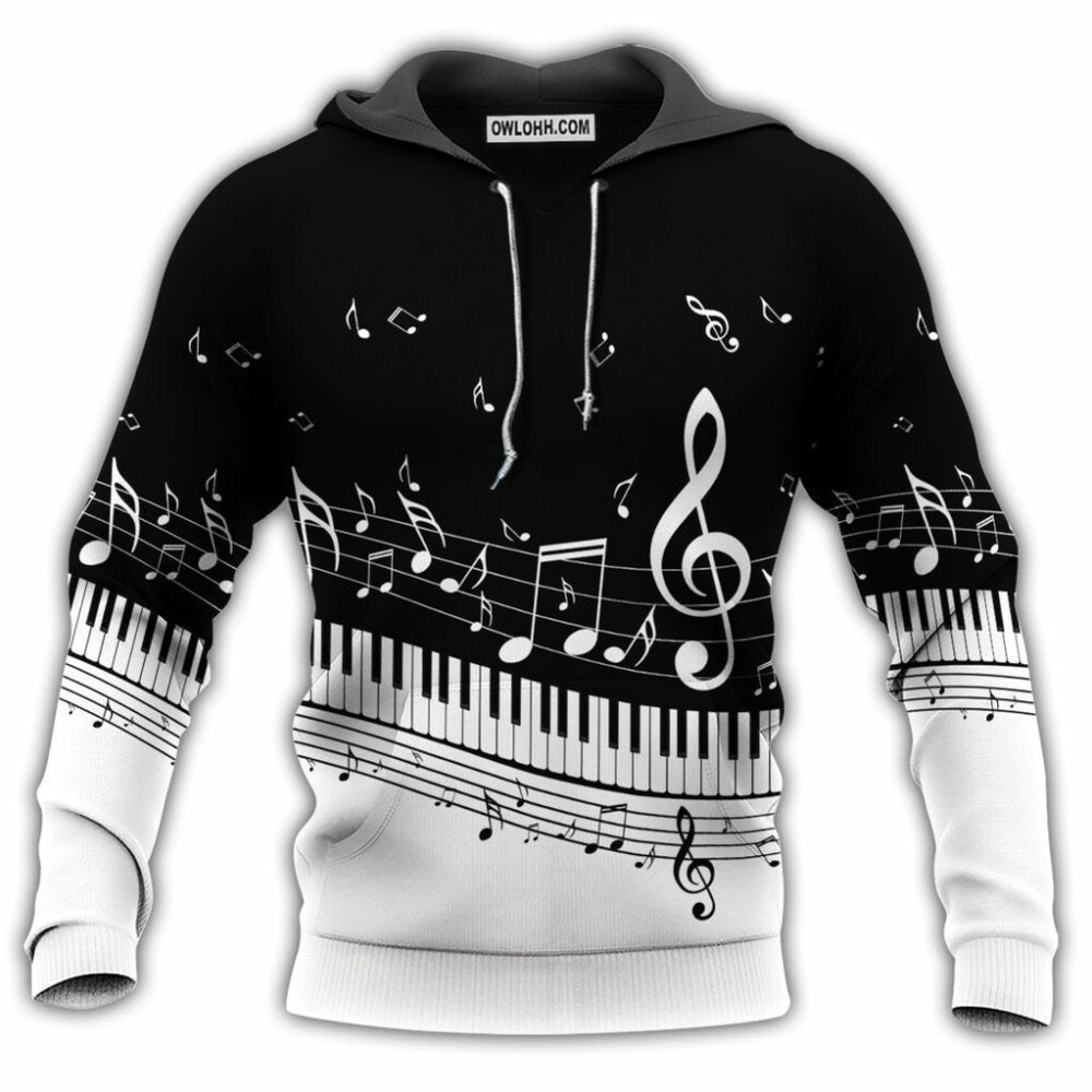 Piano Make Me Happy - Hoodie - Owl Ohh - Owl Ohh