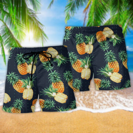Pineapple Tropical Love Fruit - Beach Short - Owl Ohh - Owl Ohh