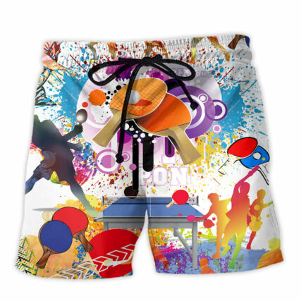 Table Tennis Is My Therapy Sport Lover - Beach Short - Owl Ohh - Owl Ohh