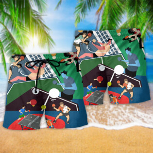 Ping Pong Lover Art Style - Beach Short - Owl Ohh - Owl Ohh