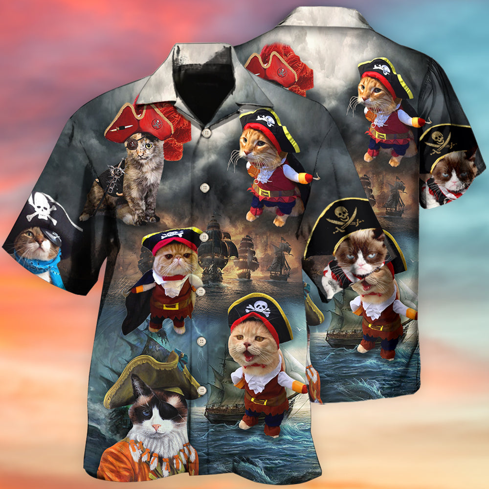 Cat Pirate Cute Style - Hawaiian Shirt - Owl Ohh - Owl Ohh