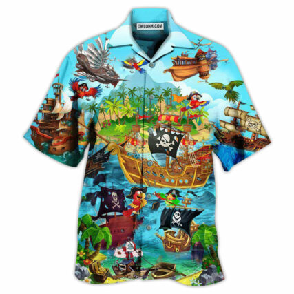 Pirate It's A Pirate Life For Me - Hawaiian Shirt - Owl Ohh - Owl Ohh
