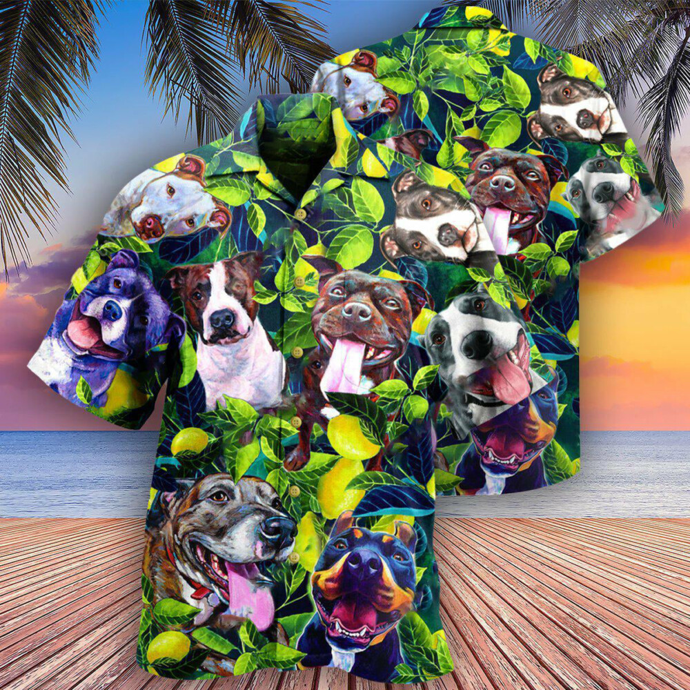 Pitbull On The Lemon Tree - Hawaiian Shirt - Owl Ohh - Owl Ohh