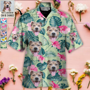 Dog Lucky You Want Tropical Custom Photo - Hawaiian Shirt - Personalized Photo Gifts-Owl Ohh
