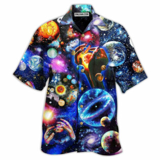 Planet Loves Lovely Galaxy - Hawaiian Shirt - Owl Ohh - Owl Ohh