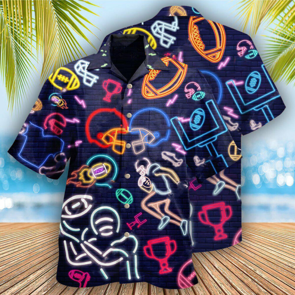 American Football Play Like A King - Hawaiian Shirt - Owl Ohh - Owl Ohh