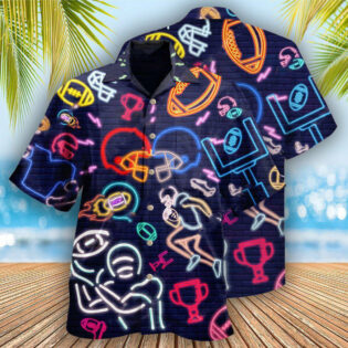 American Football Play Like A King - Hawaiian Shirt - Owl Ohh - Owl Ohh