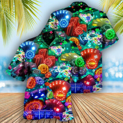 Gambling Poker Is War Not A Game - Hawaiian Shirt - Owl Ohh - Owl Ohh