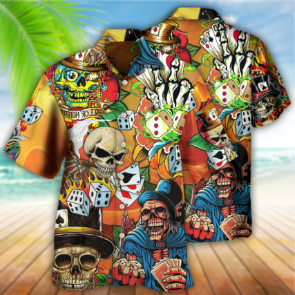 Poker Skull Life Style - Hawaiian Shirt - Owl Ohh - Owl Ohh