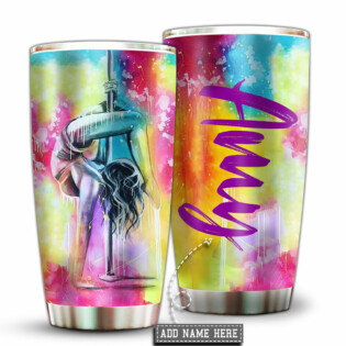 Pole Dance In My Heart Colorful Personalized - Tumbler - Owl Ohh - Owl Ohh
