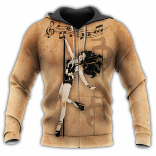 Pole Dance Life Is Short With Dark Yellow - Hoodie - Owl Ohh - Owl Ohh