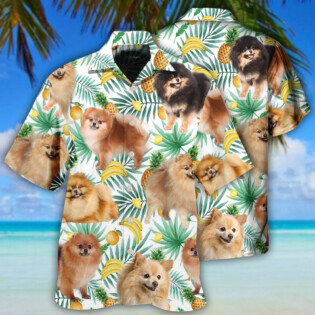 Pomeranian Dog Banana Tropical Style - Hawaiian Shirt - Owl Ohh - Owl Ohh