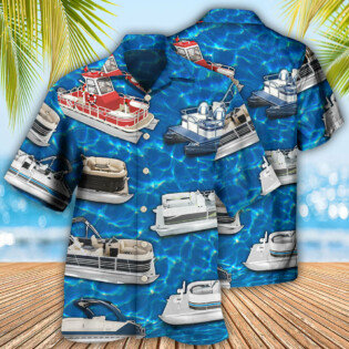 Pontoon Blue Water - Hawaiian Shirt - Owl Ohh - Owl Ohh