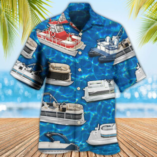 Pontoon Blue Water - Hawaiian Shirt - Owl Ohh - Owl Ohh