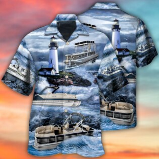 Pontoon Lighthouse - Hawaiian Shirt - Owl Ohh - Owl Ohh