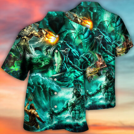 Poseidon The God of Seas Style - Hawaiian Shirt - Owl Ohh for men and women, kids - Owl Ohh
