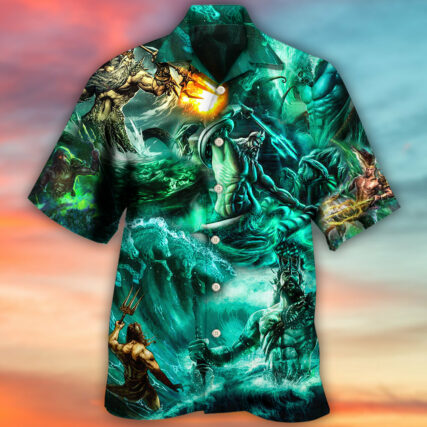 Poseidon The God of Seas Style - Hawaiian Shirt - Owl Ohh for men and women, kids - Owl Ohh