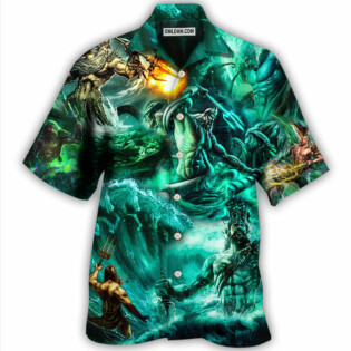 Poseidon The God of Seas Style - Hawaiian Shirt - Owl Ohh for men and women, kids - Owl Ohh