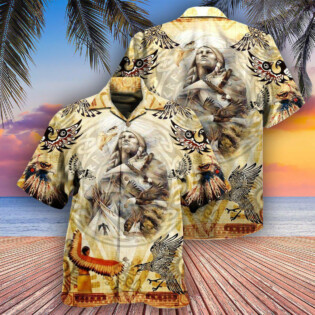Native American Power Of Eagle Cool - Hawaiian Shirt - Owl Ohh - Owl Ohh