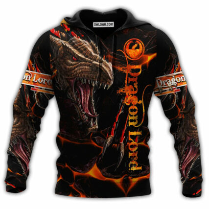 Dragon Premium Dragon Lord Orange Hot Style - Hoodie - Owl Ohh - Owl Ohh