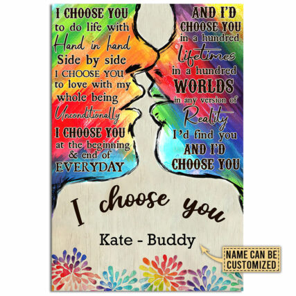 LGBT Pride Gift For LGBT To Do Life With Hand In Hand Lips Pride Personalized - Vertical Poster - Owl Ohh - Owl Ohh