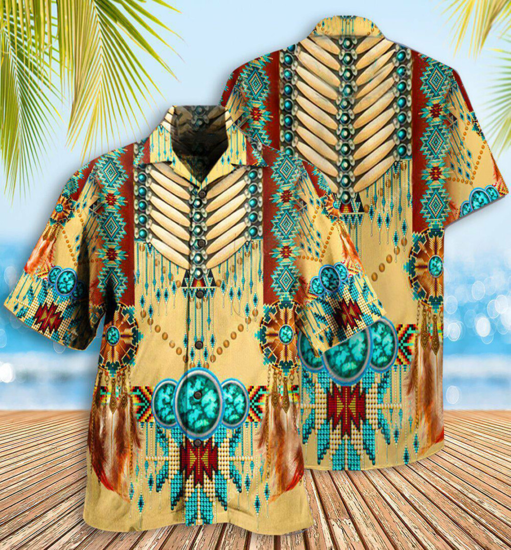 Native American Proud Pattern - Hawaiian Shirt - Owl Ohh - Owl Ohh