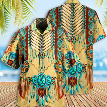 Native American Proud Pattern - Hawaiian Shirt - Owl Ohh - Owl Ohh