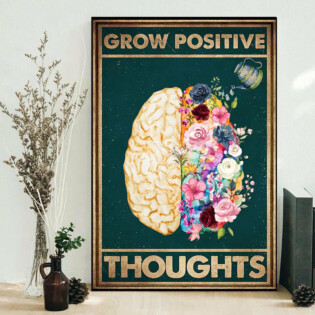 Psychology Grow Positive Thoughts - Vertical Poster - Owl Ohh - Owl Ohh