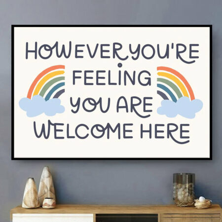 Psychology You Are Welcome Here - Horizontal Poster - Owl Ohh - Owl Ohh
