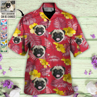 Dog Lucky You Want Tropical Custom Photo - Hawaiian Shirt - Personalized Photo Gifts-Owl Ohh